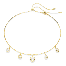 Swarovski Crystal Imber Mixed Shaped Zirconia Gold-Tone Plated Necklace 1