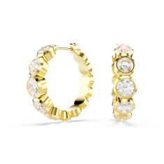 Swarovski Crystal Imber Gold-Tone Hoop Earrings 1