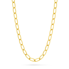 10k Yellow Gold Curb Link Chain Necklace 1