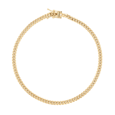 10k Yellow Gold 3.2mm Miami Cuban Chain Bracelet 1