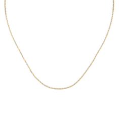 10k Two-Tone Gold 2.2mm Rope Chain Necklace 1
