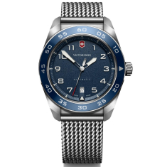 Victorinox Automatic Blue Dial Mesh Stainless Steel Watch 42mm - 242045 1