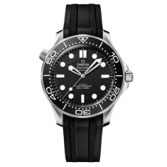 OMEGA Seamaster Diver 300M Black Dial Rubber Strap Watch 42mm - O21032422001003 1