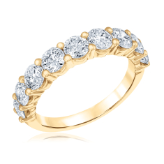 2ctw Round Lab Grown Diamond 14k Yellow Gold Wedding Band 1