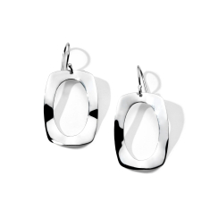 IPPOLITA Classico Rounded Rectangle Wavy Frame Earrings 1