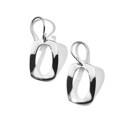 IPPOLITA Classico Small Rounded Rectangle Wavy Frame Earrings 1