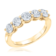 1 5/8ctw Lab Grown Diamond 14k Yellow Gold Wedding Band 1