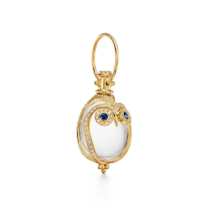 Temple St. Clair 18k Yellow Gold Medium Owl Amulet