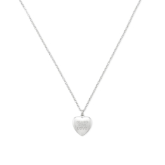 Gucci Blind for Love Sterling Silver Heart Pendant Necklace 1