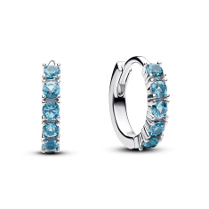 Pandora Timeless Light Blue Huggie Earrings 1