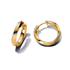 Pandora Essence Twisted Gold-Plated Hoop Earrings 1