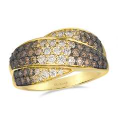 Le Vian® 1 3/8ctw Chocolate Diamonds® and Nude Diamonds™ 14k Honey Gold® Ring 1