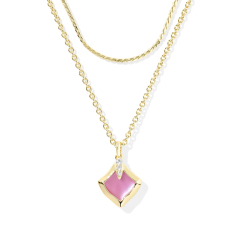 Kendra Scott Joelle Multi Strand Necklace in Azalea Illusion 1