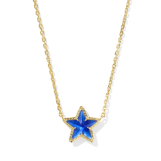 Kendra Scott Cassidy Short Pendant Necklace in Cobalt Illusion 1