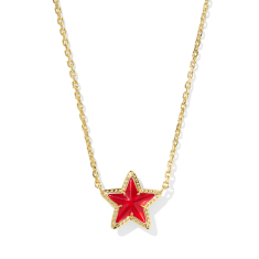Kendra Scott Cassidy Short Pendant Necklace in Red Illusion 1