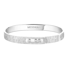 Messika Move Noa Cisele 1/6ctw Diamond 18k White Gold Bangle Bracelet 1