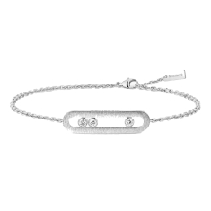 Messika Move Classique Cisele 1/5ctw Diamond 18k White Gold Bracelet 1