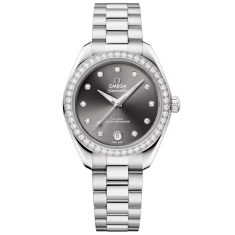 OMEGA Seamaster Aqua Terra Grey Diamond Dial Stainless Steel Watch 30mm - 22015302056001 1