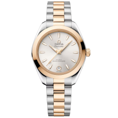 OMEGA Seamaster Aqua Terra Silvery Dial Two-Tone Moonshine™ Gold on Stainless Steel Watch 30mm - 22020302002001 1