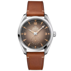 OMEGA Seamaster Railmaster Brown Dial Brown Leather Strap Watch 38mm - O23512382013001 1