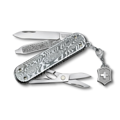 Victorinox Swiss Army Classic SD Brilliant Damast Compact Pocket Knife 1