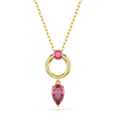 Swarovski Mesmera Red Zirconia Pendant Necklace, Gold-Tone Plated 1