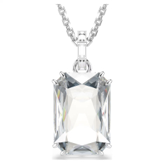 Swarovski Millenia White Octagon Crystal Pendant Necklace, Rhodium-Plated 1