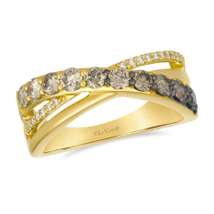 Le Vian® Desert Diamonds 7/8ctw Chocolate Ombré Diamonds® 14k Honey Gold® Ring 1