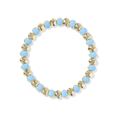 Kendra Scott Daphne Enamel Stretch Bracelet in Light Blue Enamel 1