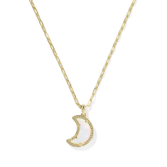 Kendra Scott Moon Short Pendant Necklace, Gold-Plated 1
