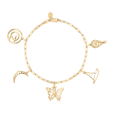 Wicked Gold Vermeil Oz Icons Charm Bracelet 1