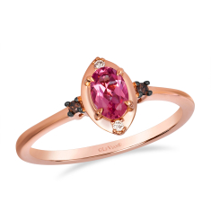 Le Vian® Passion Fruit Tourmaline™ Nude Diamonds™ and Chocolate Diamonds® 14k Strawberry Gold™ Ring 1
