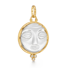 Temple St. Clair 18k Yellow Gold Large Moonface Pendant 1