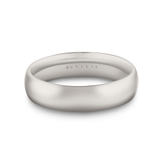 Men's Sylvie 14k White Gold 5.5mm Heritage Polished Band - Odin 1
