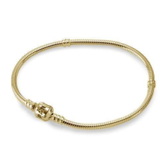 Pandora Moments Snake Chain 14k Yellow Gold Bracelet  1