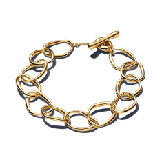 Pandora Essence Organically Shaped Gold-Plated Link Bracelet  1