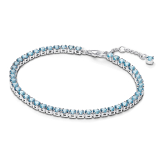 Pandora Sparkling Light Blue Tennis Bracelet 1