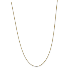 14k Yellow Gold 1mm Box Chain Necklace 1