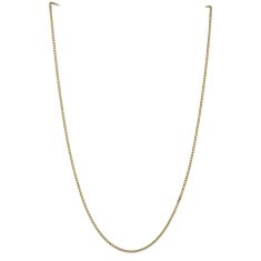 14k Yellow Gold 1.5mm Box Chain Necklace 1