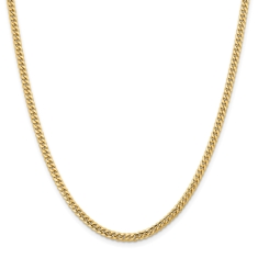 Miami Cuban 14k Yellow Gold Chain Necklace 3.5mm 1