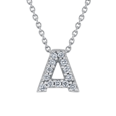 Roberto Coin Tiny Treasures Diamond Love Letter Necklace 1