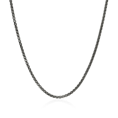 John Hardy Dark Sterling Silver 2.7mm Box Chain Necklace 1