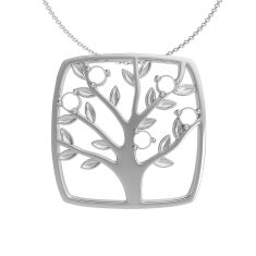 Mother's Family Tree Custom Birthstone Pendant Necklace (2-5 Gemstones)