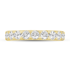 1 1/2ctw Diamond 14k Yellow Gold Prong-Set Wedding Band 1
