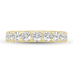 2ctw Diamond 14k Yellow Gold Prong-Set Wedding Band 1