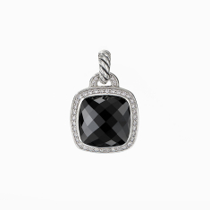 David Yurman Albion Pendant with Black Onyx and Diamonds, 14mm 1