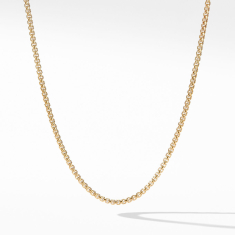 David Yurman Box Chain Necklace in 18K Yellow Gold 1