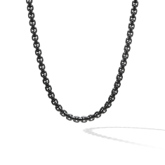 David Yurman Box Chain Necklace with Stainless Steel and Sterling Silver 7.3mm 1