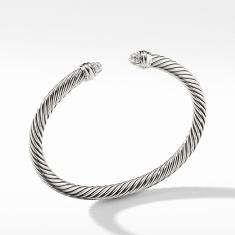 David Yurman Cable Classic Collection Bracelet with Diamonds, 5mm 1