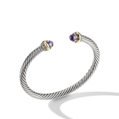 David Yurman Cable Classics Color Bracelet with Amethyst and 14K Yellow Gold, 5mm 1